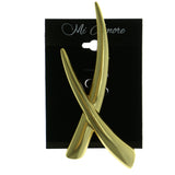 X Brooch-Pin Gold-Tone Color  #LQP263