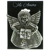 Angel Brooch Pin Silver-Tone Color  #LQP26
