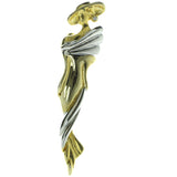 Fashionista Brooch-Pin With Crystal Accents Gold-Tone & Silver-Tone Colored #LQP305