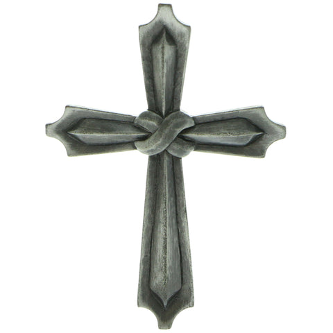 Cross Brooch-Pin Silver-Tone Color  #LQP337