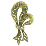 AB Finish Brooch-Pin With Crystal Accents Gold-Tone & Multi Colored #LQP343