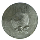 Women's Hat Brooch-Pin Silver-Tone Color  #LQP631