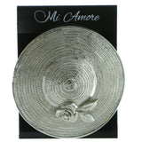 Women's Hat Brooch-Pin Silver-Tone Color  #LQP631