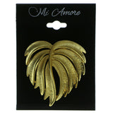 Leaf Brooch Pin Gold Color  #LQP78