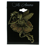 Fairy Glitter Brooch-Pin Gold-Tone Color  #LQP819