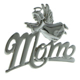 Mom Angel Brooch-Pin Silver-Tone Color  #LQP953