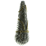 Silver & Gold Colored Metal Brooch Pin #LQP95