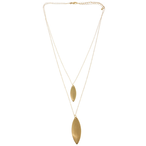 Adjustable Length Layered-Necklace Gold-Tone Color  #3278