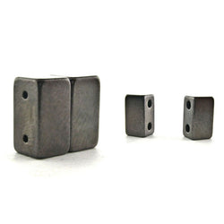 Magnetic Clasp 2 Hole Gunmetal Gray Sets Of 10 MC02