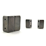 Magnetic Clasp 2 Hole Gunmetal Gray Sets Of 10 MC02