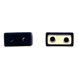 Magnetic Clasp 2 Hole Plastic Coated Black MC06