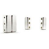 Magnetic Clasp 3 Hole Silver Plated set of 10 MC08