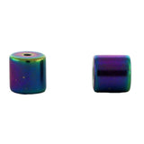 6mm Barrel Magnetic Clasp Set Of 10 Rainbow MC10