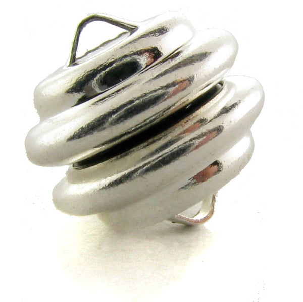 11mm Magnetic Clasp Set Of 12 Maglok Silverplate Loop MC28