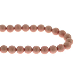 8mm Magnetic Enamel Pink Round MEN02