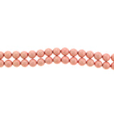 8mm Magnetic Enamel Pink Round MEN02