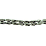 5X12mm Magnetic Hematite Silver Twist Mh32