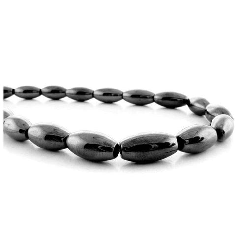 6X9mm Magnetic Hematite Rice/Oval Mh37
