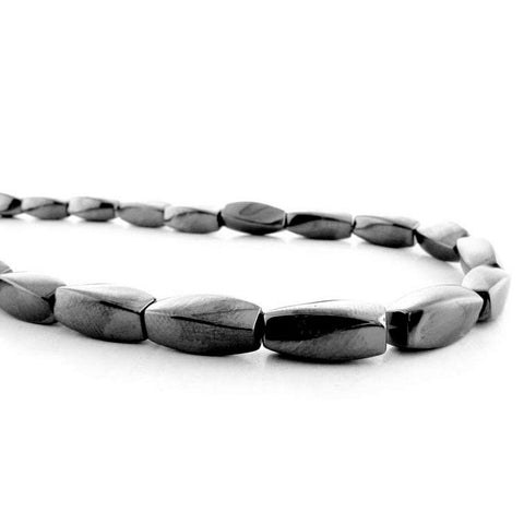 5X12mm Magnetic Hematite Twist Mh40