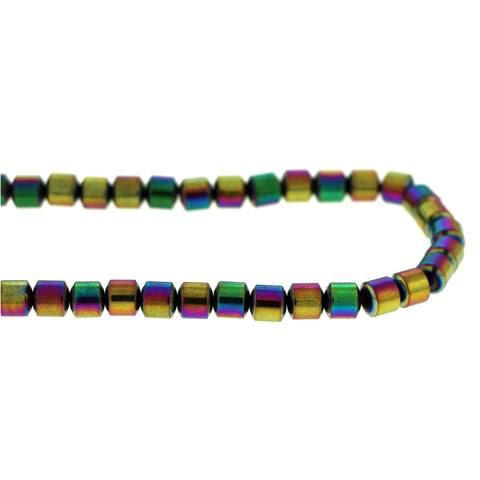 6mm Magnetic Hematite Rainbow Drum Mh58