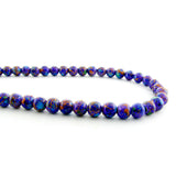 6mm Magnetic Marble Round Purple MM05