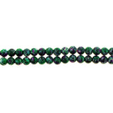 6mm Magnetic Marble Round Green/White MM08