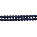 6mm Magnetic Marble Round Blue MM09