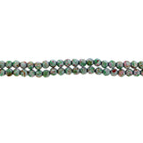 6mm Magnetic Marbelized Round White MM12