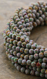 6mm Magnetic Marbelized Round White MM12