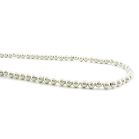 4mm Magnetic Pearl White Round MP02