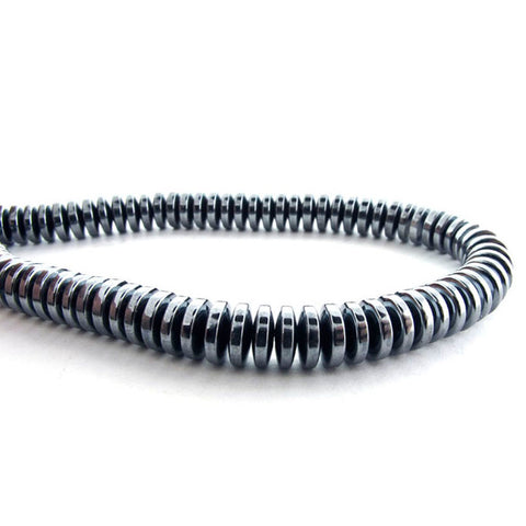 6mm Non-Magnetic Hematite Rondelles NMH08