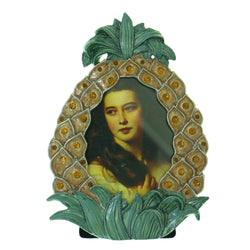 Pineapple Holds approx. 1.25x3in Photo Picture-Frame With Crystal Accents Pewter & Multi Colored #PF17