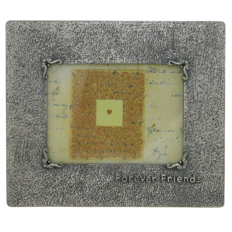 Forever Friends Holds approx. 3.25x2.25in Photo Picture-Frame Pewter Color  #PF58