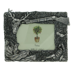 Hunting Holds approx. 5x3.5in Photo Picture-Frame Pewter Color  #PF61