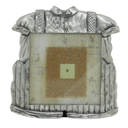 Romper Holds approx. 3.5x3.5in Photo Picture-Frame Pewter Color  #PF80