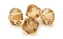 4mm Swarovski Crystals Lt Colorado Topaz S4C08 - Mi Amore