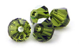 4mm Swarovski Crystals Olivine S4C10 - Mi Amore