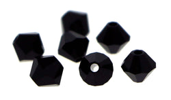 4mm Swarovski Crystals Jet S4C23 - Mi Amore