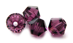 4mm Swarovski Crystals Amethyst S4C26 - Mi Amore