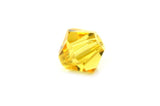 4mm Swarovski Crystals Lt Topaz S4C32 - Mi Amore