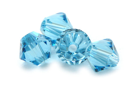 4mm Swarovski Crystals Aquamarine S4C34 - Mi Amore