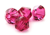 4mm Swarovski Crystals Fuchsia S4C35 - Mi Amore