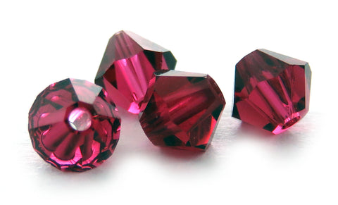 4mm Swarovski Crystals Ruby S4C09 - Mi Amore
