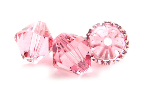 6mm Swarovski Crystals Light Rose S6C09 - Mi Amore