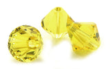 6mm Swarovski Crystals Citrine S6C18 - Mi Amore