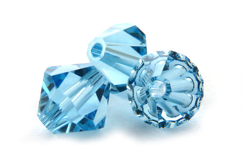 6mm Swarovski Crystals Aquamarine S6C20 - Mi Amore