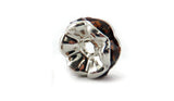 6mm Spacer Silverplate Topaz Crystal Rondelle SPC09 - Mi Amore