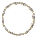 Silver-Tone Metal Stretch-Bracelet #2398