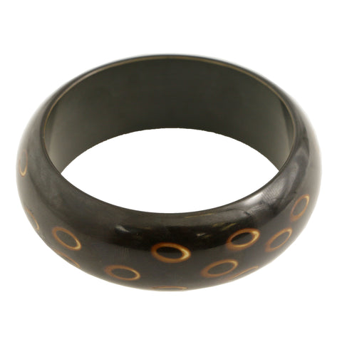 Round Fire-Like Decoration Bracelet Brown Color  #2405