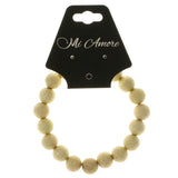 Glitter Stretch-Bracelet With Bead Accents  Gold-Tone Color #2430